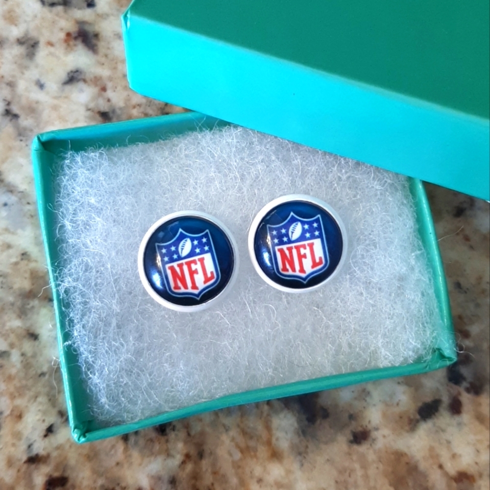 5 For $25.00- NFL Logo Stud Earrings
